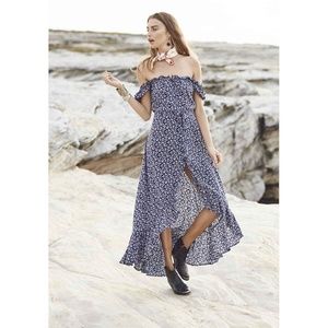 Auguste The Label Willow Day Dress Navy NWOT